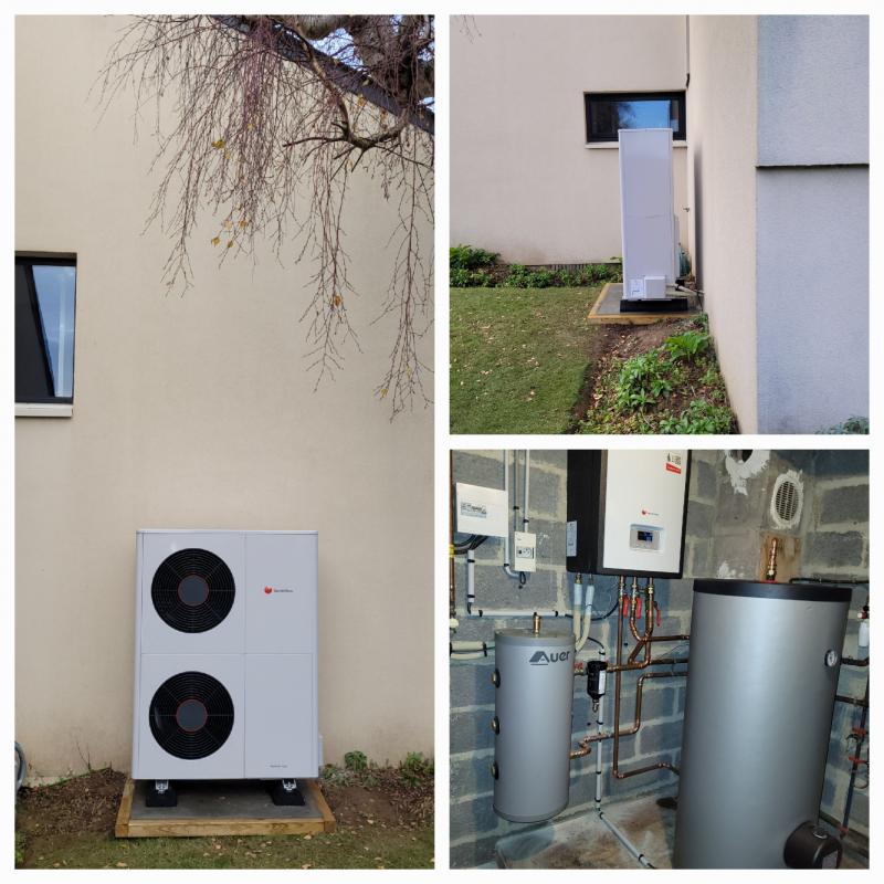 Installation d'une pompe à chaleur à Cresserons